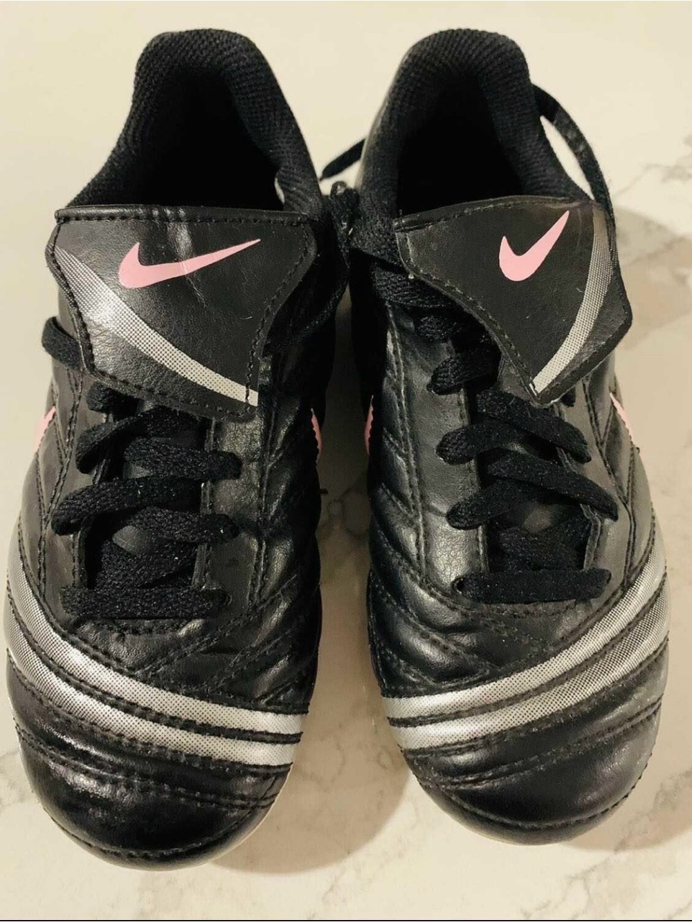 Nike Kids' BlackSilver Cleats